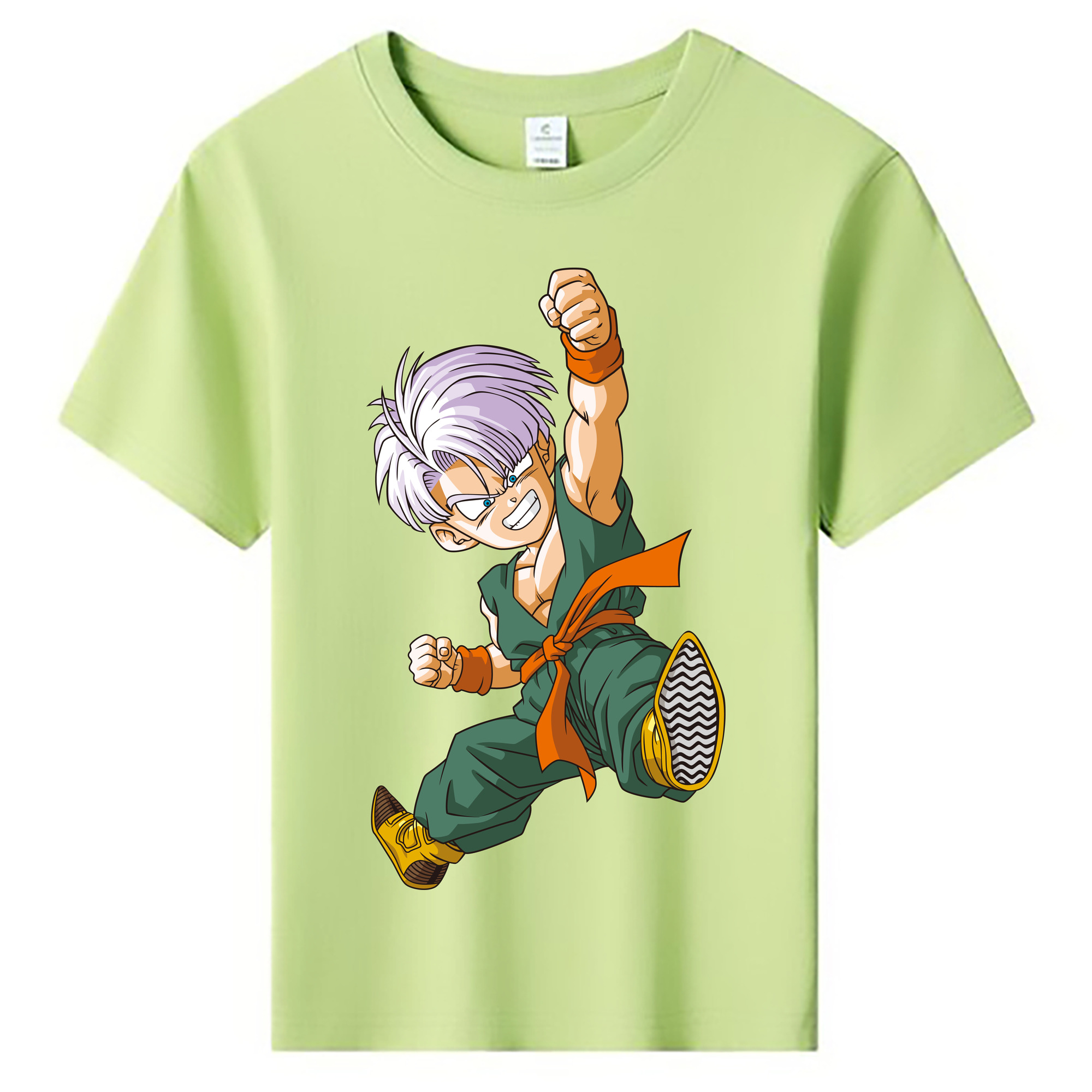 （画像用） ドラゴンボール トランクス（Torankusu）DRAGON BALL Trunks 綿100％キッズTシャツ（フロントプリント）